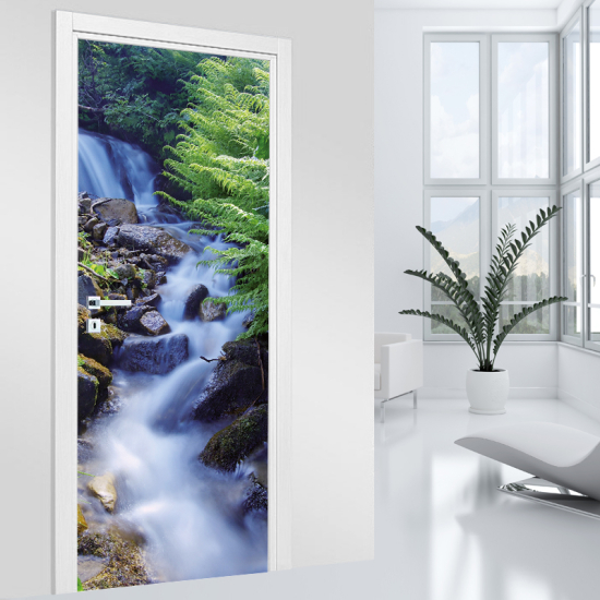 Vinilo Adhesivo para puerta - Cascada