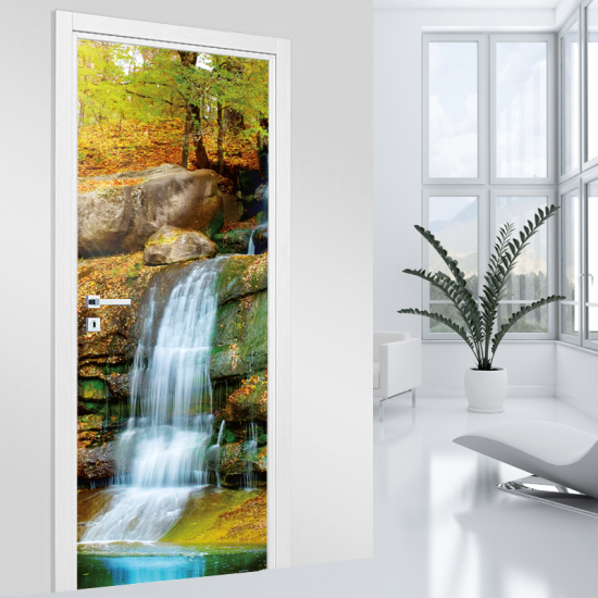 Vinilo Adhesivo para puerta - Cascada