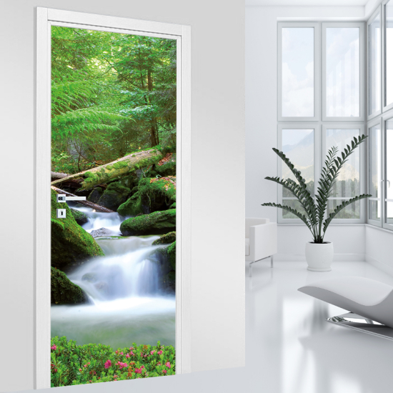 Vinilo Adhesivo para puerta - Cascada