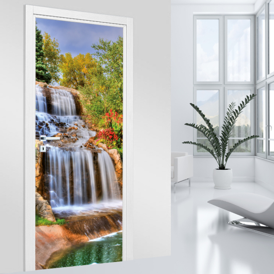 Vinilo Adhesivo para puerta - Cascada