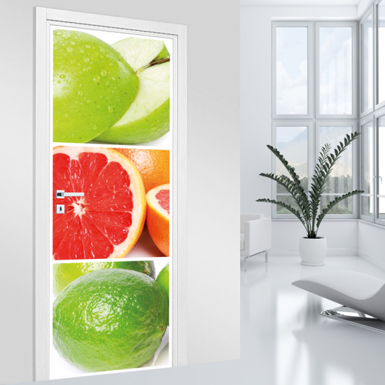 Vinilo Adhesivo para puerta - Cítricos