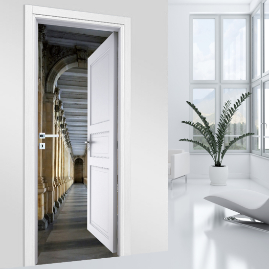 Vinilo Adhesivo para puerta - Columnata