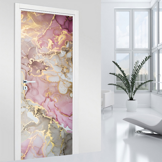 Vinilo Adhesivo para puerta - Efecto marmoleado