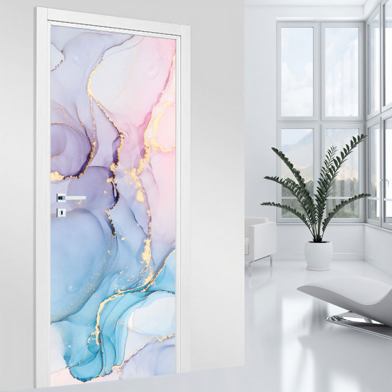 Vinilo Adhesivo para puerta - Efecto marmoleado
