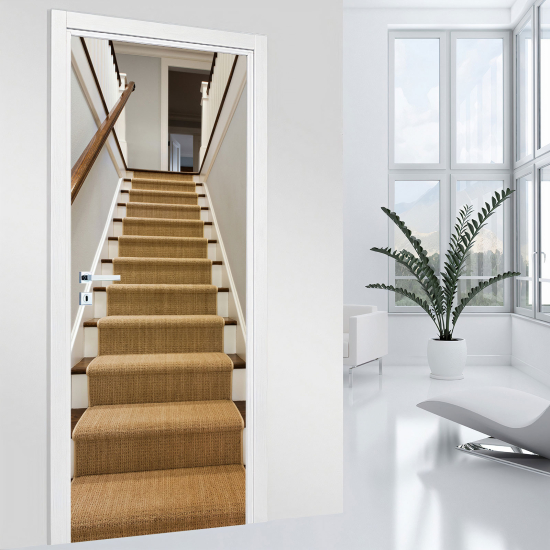 Vinilo Adhesivo para puerta - Escaleras