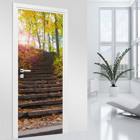 Vinilo Adhesivo para puerta - Escaleras