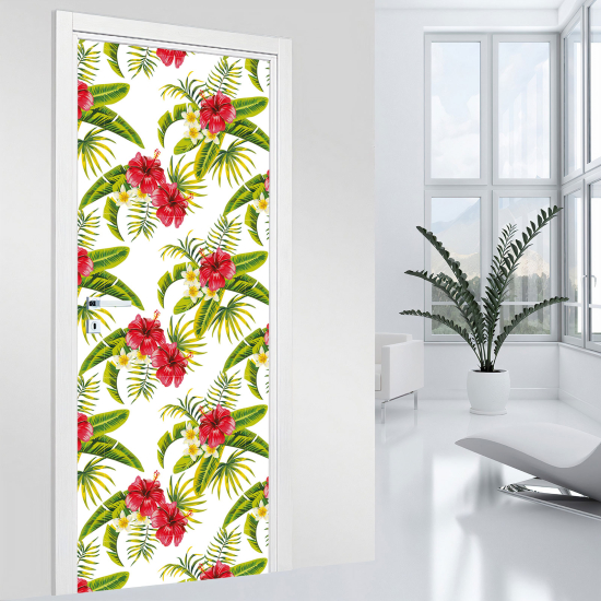 Vinilo Adhesivo para puerta - Flores