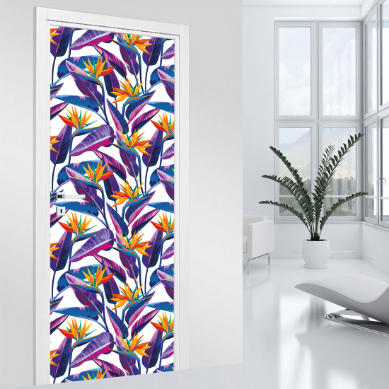 Vinilo Adhesivo para puerta - Flores