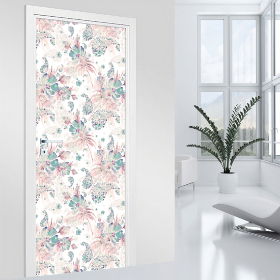 Vinilo Adhesivo para puerta - Flores