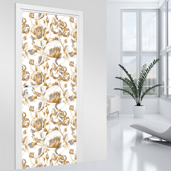 Vinilo Adhesivo para puerta - Flores