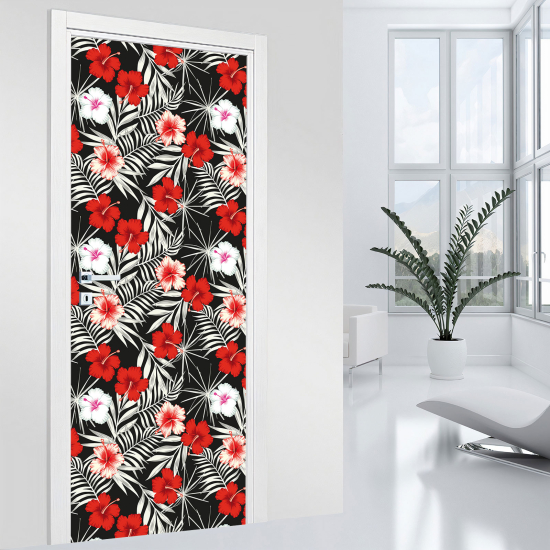 Vinilo Adhesivo para puerta - Flores