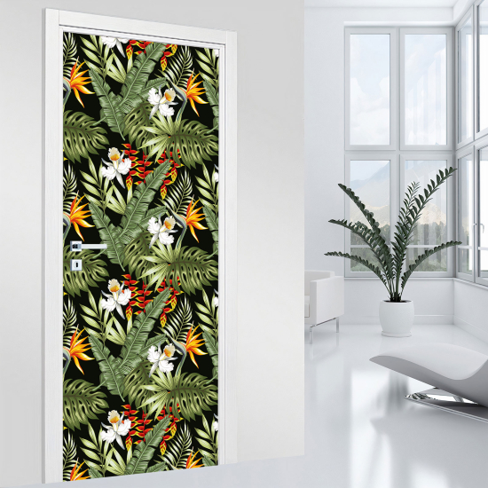 Vinilo Adhesivo para puerta - Flores
