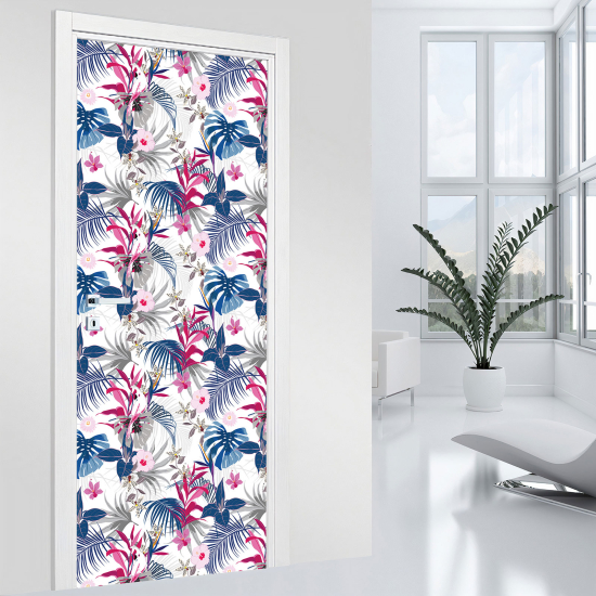 Vinilo Adhesivo para puerta - Flores