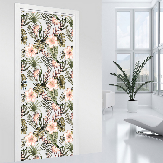 Vinilo Adhesivo para puerta - Flores