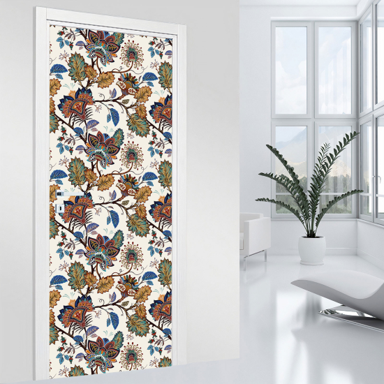 Vinilo Adhesivo para puerta - Flores