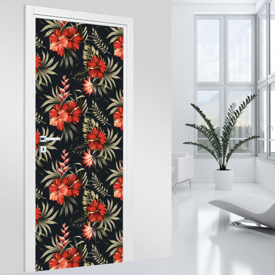 Vinilo Adhesivo para puerta - Flores