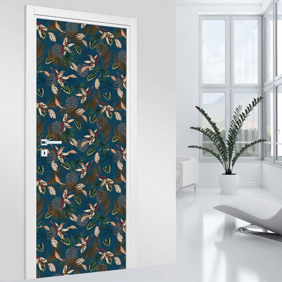 Vinilo Adhesivo para puerta - Flores