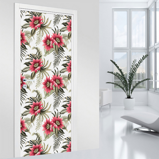 Vinilo Adhesivo para puerta - Flores