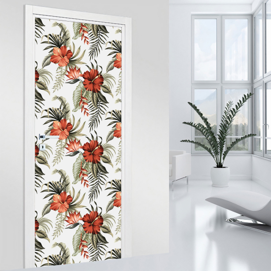 Vinilo Adhesivo para puerta - Flores
