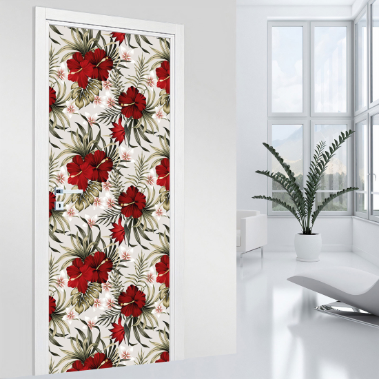 Vinilo Adhesivo para puerta - Flores