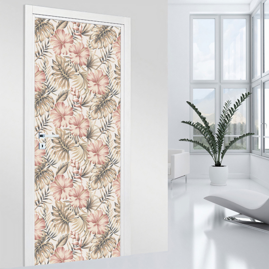 Vinilo Adhesivo para puerta - Flores