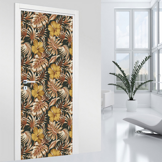 Vinilo Adhesivo para puerta - Flores