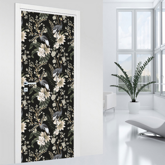 Vinilo Adhesivo para puerta - Flores