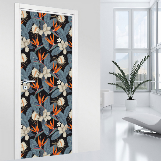 Vinilo Adhesivo para puerta - Flores