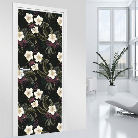 Vinilo Adhesivo para puerta - Flores