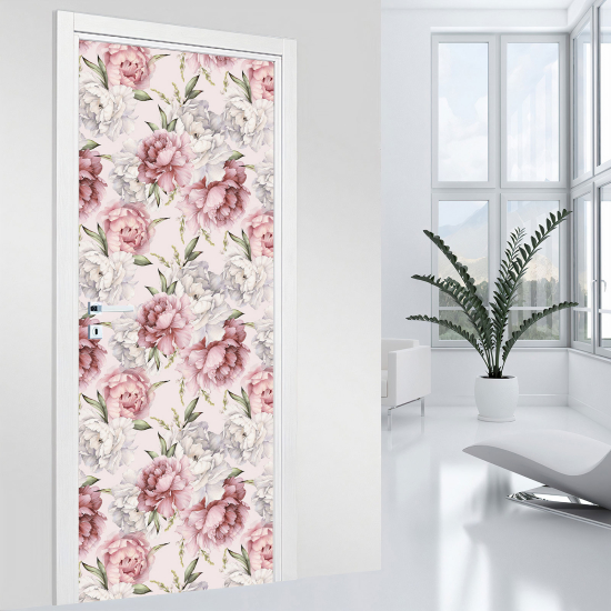 Vinilo Adhesivo para puerta - Flores