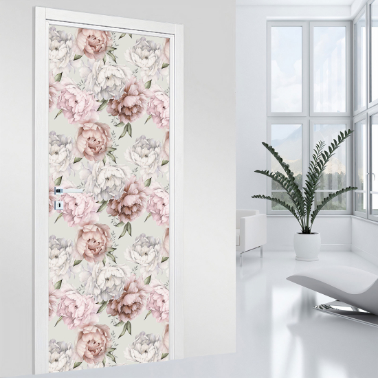 Vinilo Adhesivo para puerta - Flores
