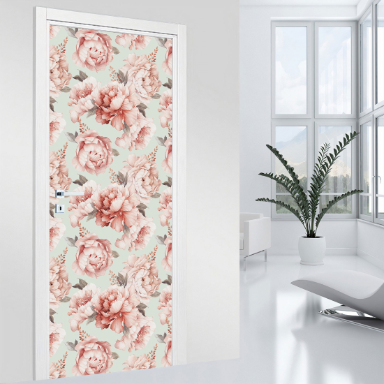 Vinilo Adhesivo para puerta - Flores