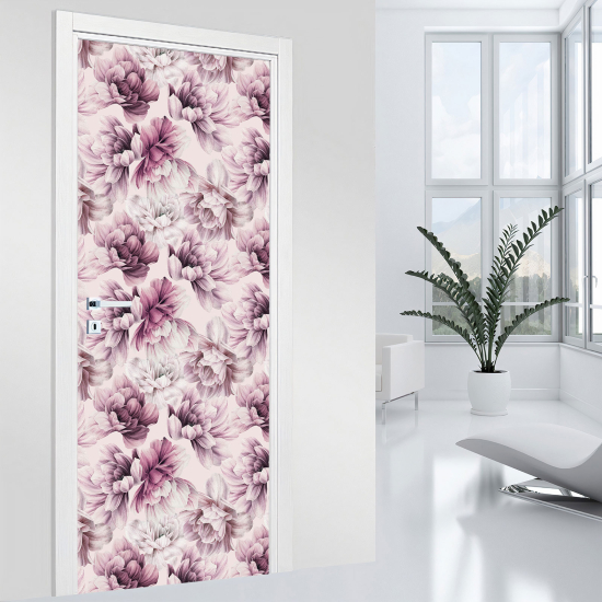 Vinilo Adhesivo para puerta - Flores