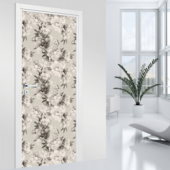 Vinilo Adhesivo para puerta - Flores