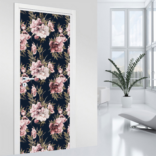 Vinilo Adhesivo para puerta - Flores