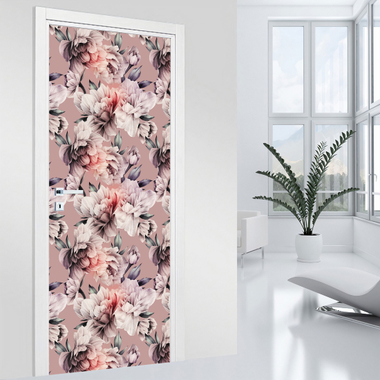 Vinilo Adhesivo para puerta - Flores