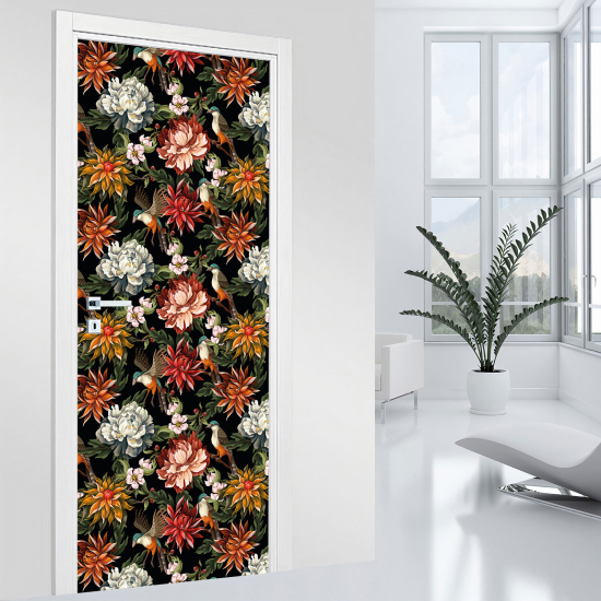 Vinilo Adhesivo para puerta - Flores