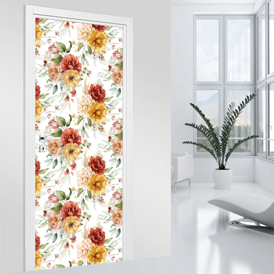Vinilo Adhesivo para puerta - Flores