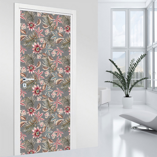 Vinilo Adhesivo para puerta - Flores