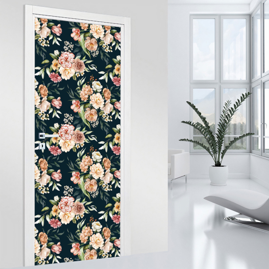 Vinilo Adhesivo para puerta - Flores