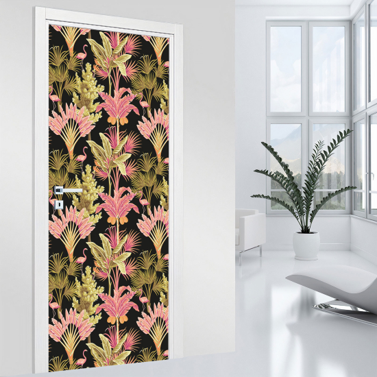 Vinilo Adhesivo para puerta - Flores