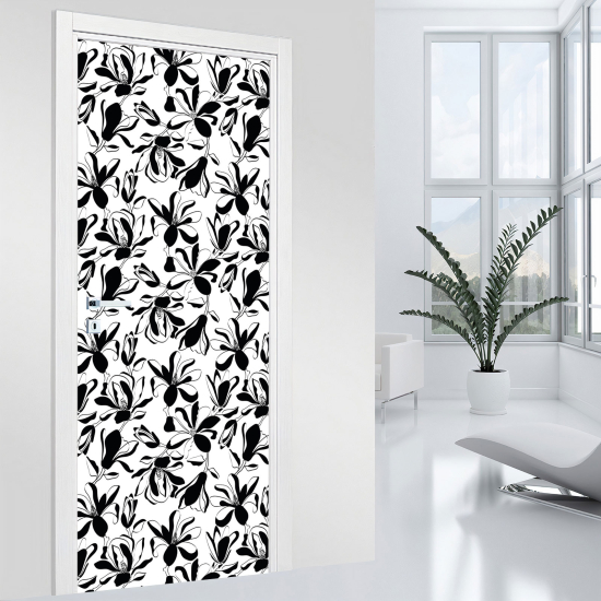 Vinilo Adhesivo para puerta - Flores
