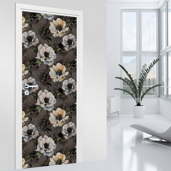 Vinilo Adhesivo para puerta - Flores