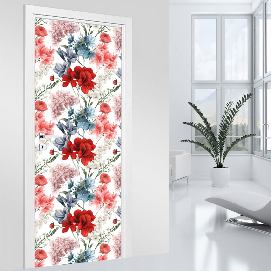 Vinilo Adhesivo para puerta - Flores
