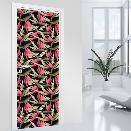 Vinilo Adhesivo para puerta - Flores