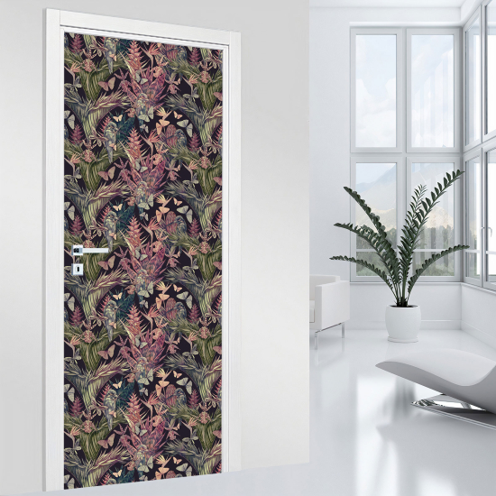 Vinilo Adhesivo para puerta - Flores