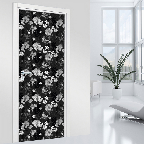Vinilo Adhesivo para puerta - Flores