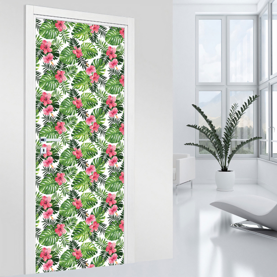 Vinilo Adhesivo para puerta - Flores