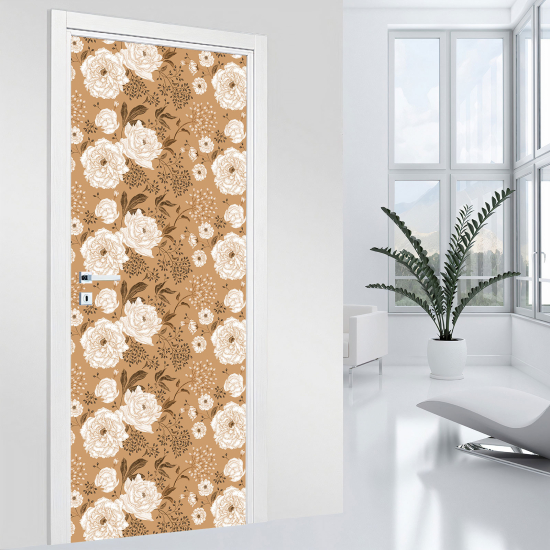 Vinilo Adhesivo para puerta - Flores