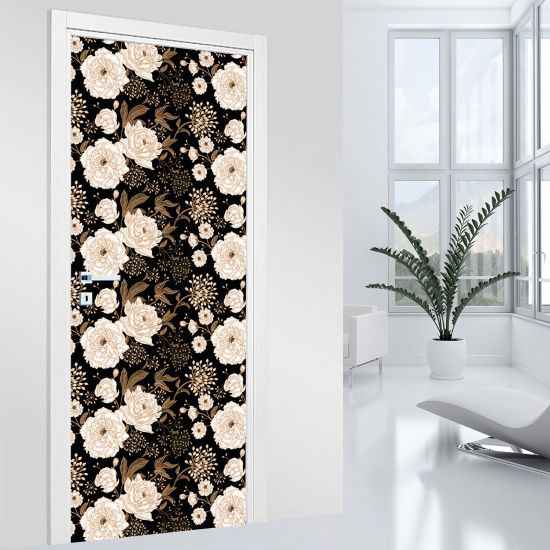 Vinilo Adhesivo para puerta - Flores